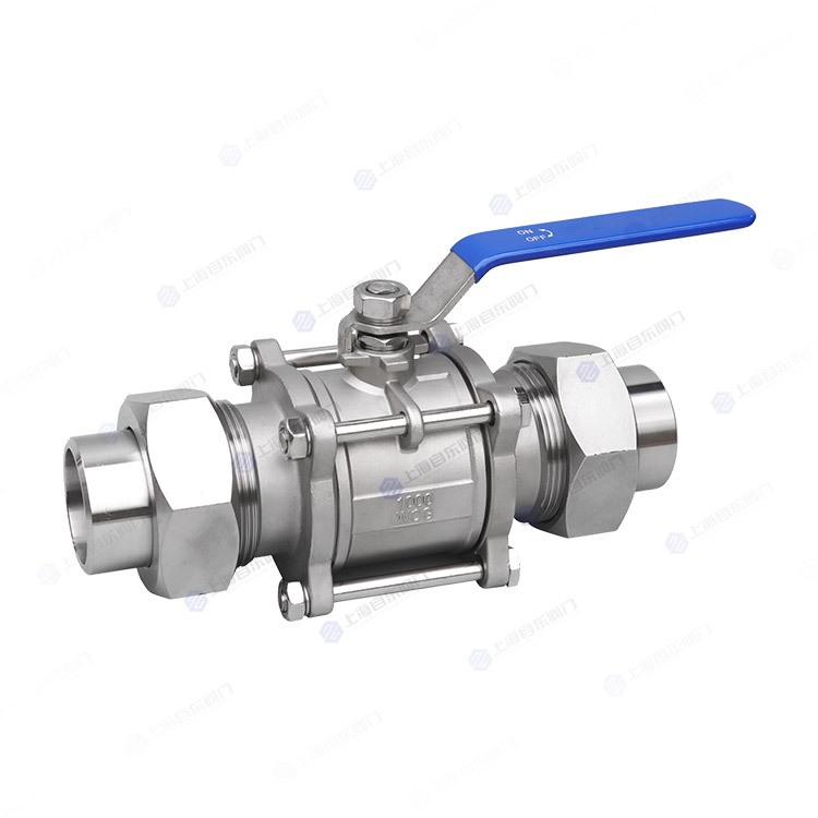 三片式手动活套球阀