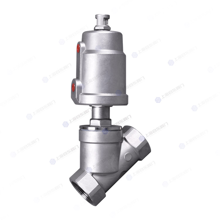 全不锈钢气动螺纹角座阀