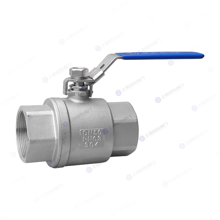 德标二片式丝扣球阀