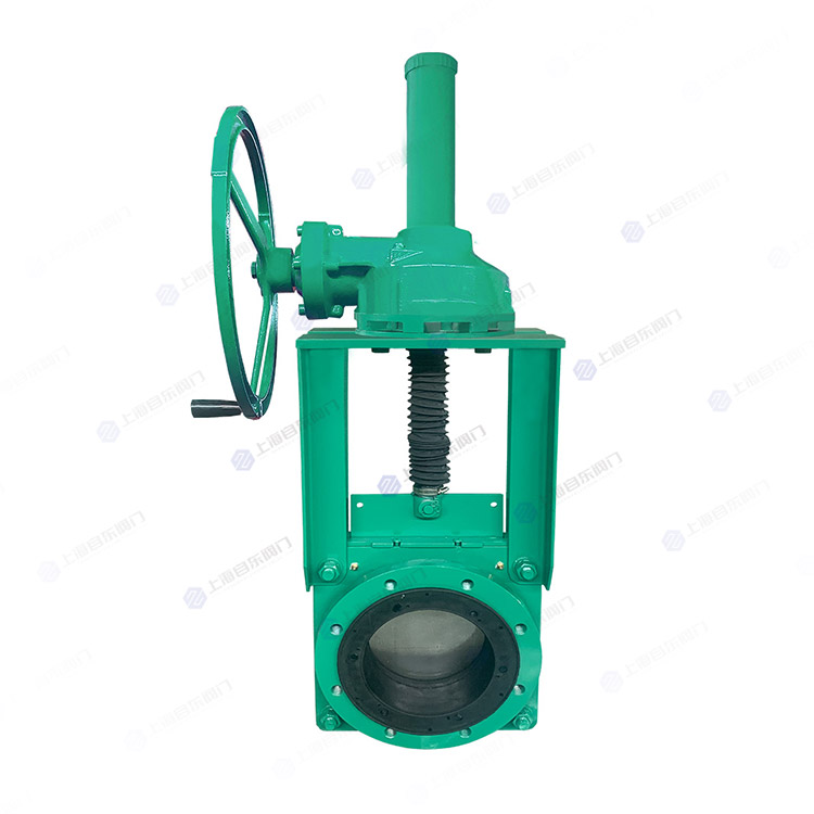 伞齿轮法兰式矿浆刀闸阀