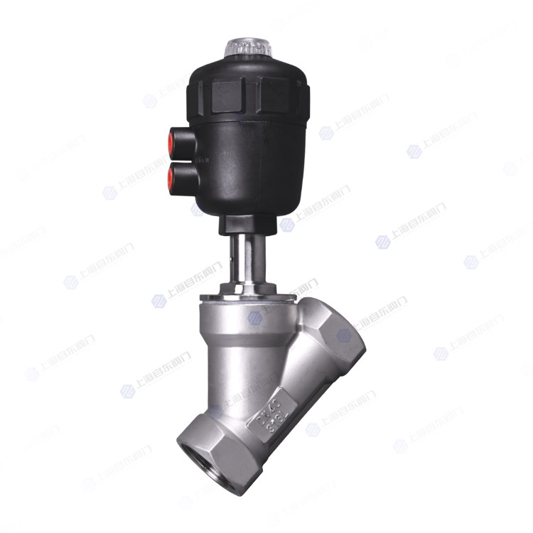 气动螺纹角座阀