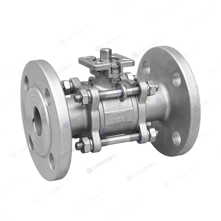 三片式高平台法兰球阀
