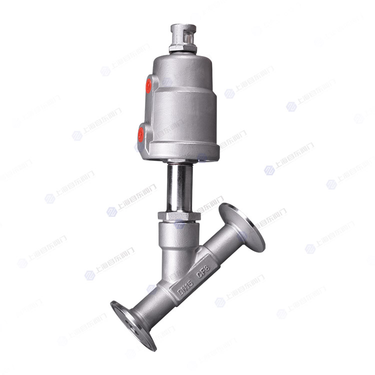 全不锈钢气动快装角座阀