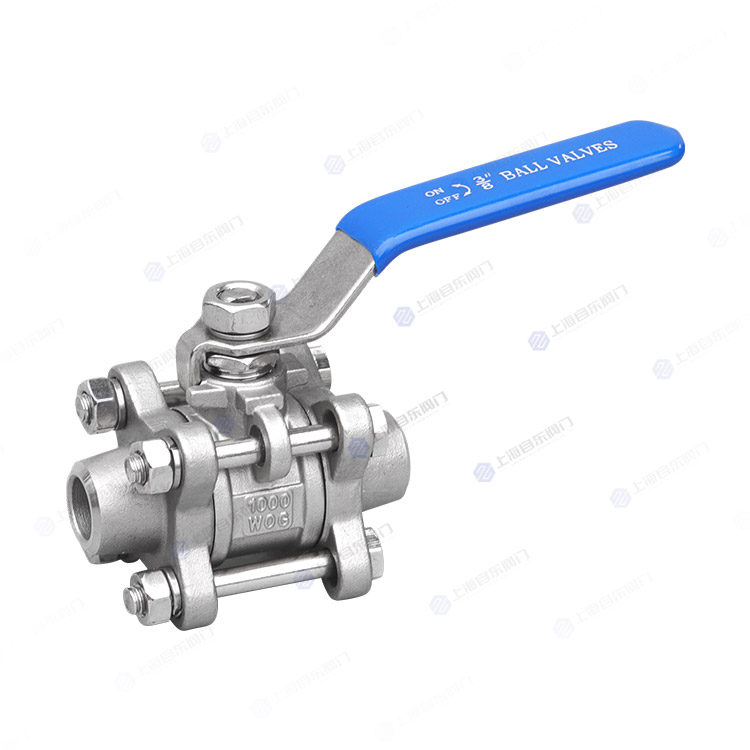 三片式对焊球阀