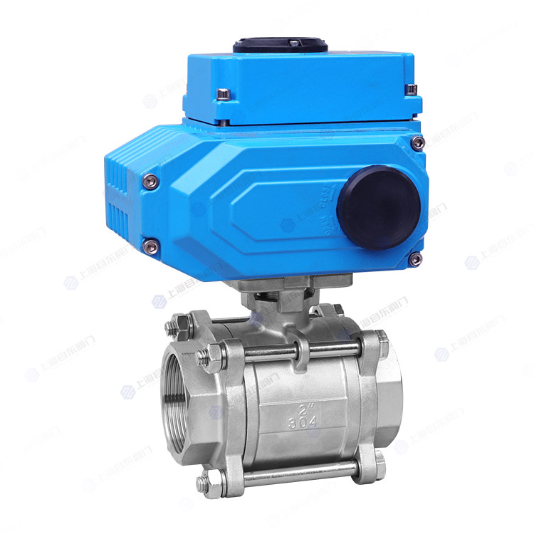 电动三片式球阀