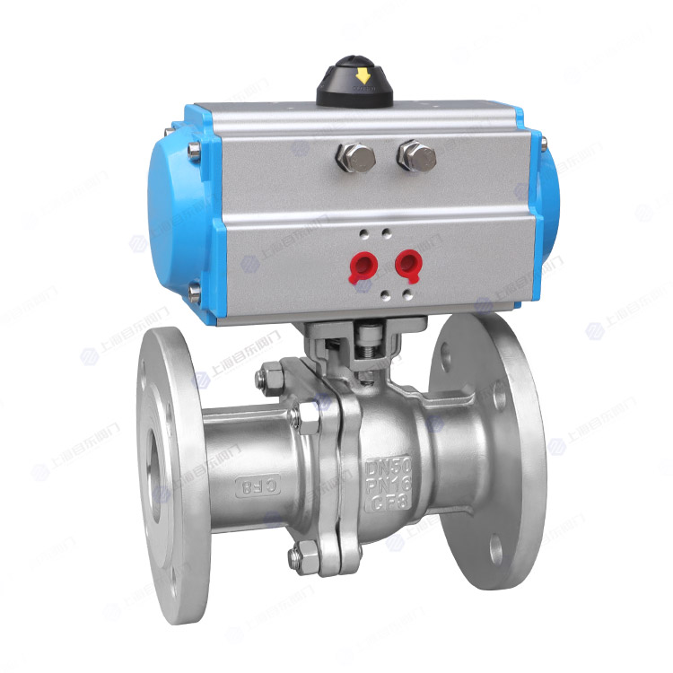 气动高平台法兰球阀