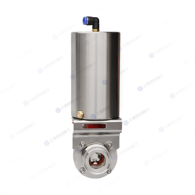 气动立式卫生级蝶阀