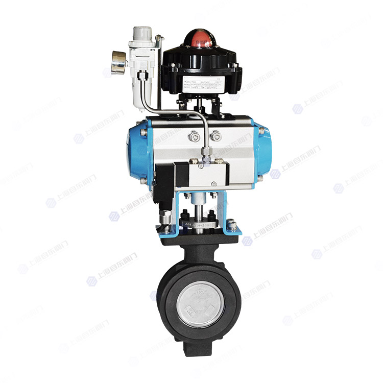 气动高性能对夹蝶阀