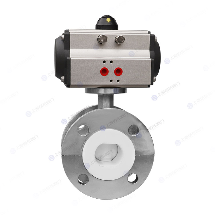 气动衬氟法兰蝶阀