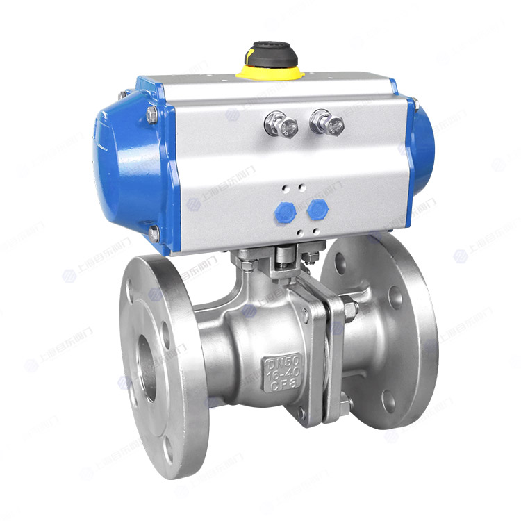 气动法兰球阀