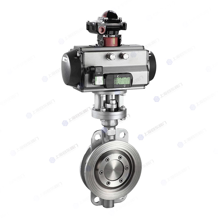 气动硬密封对夹蝶阀